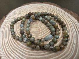 Groene opaal armband 6 mm