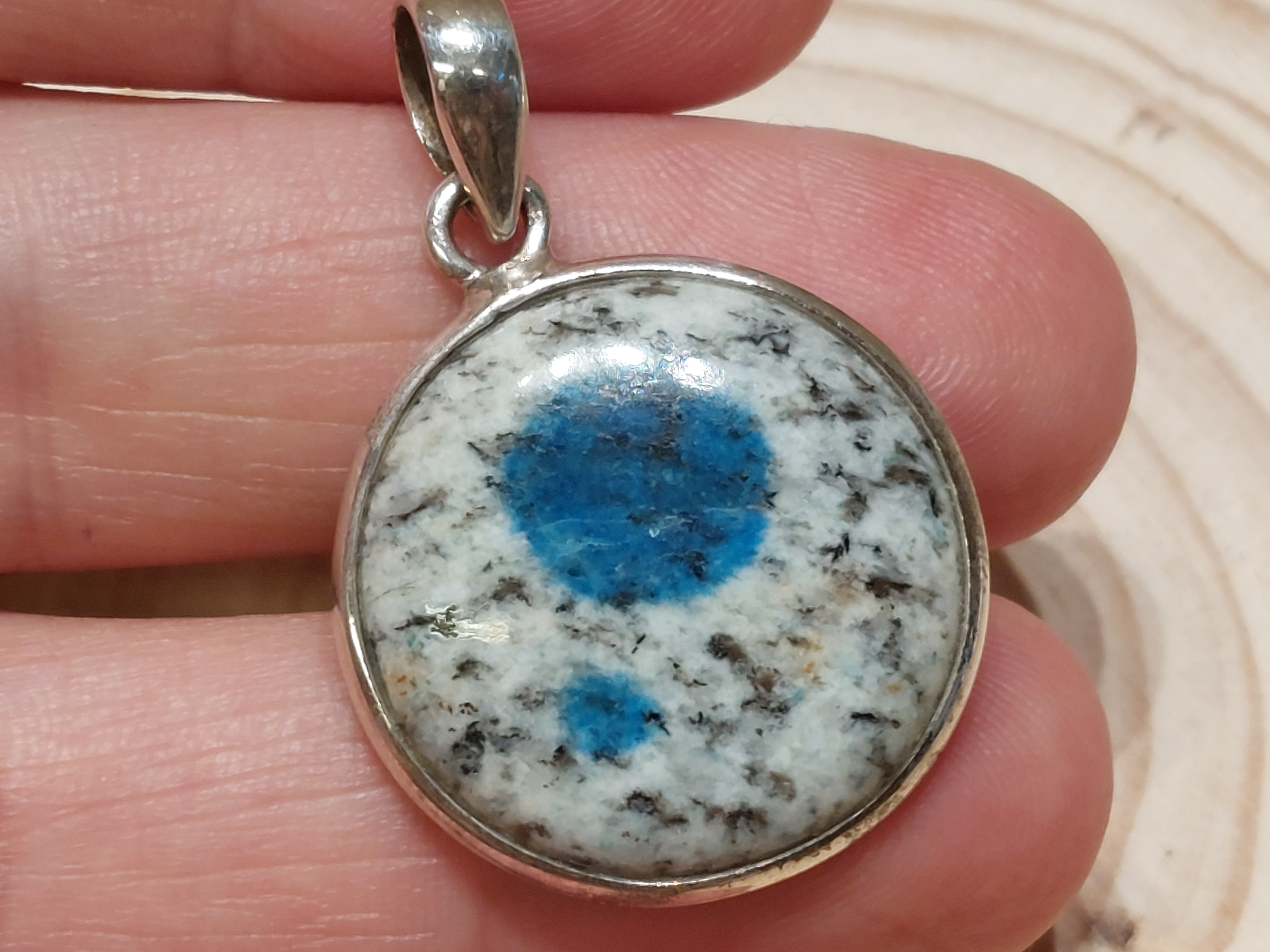 Azuriet van de K2 in zilver