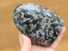 Gabbro merliniet of mystic merliniet sculptuur