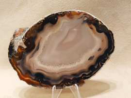 Agaat schijf natuurlijke kleur