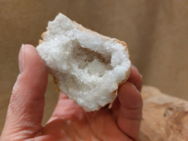Bergkristal geode set