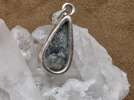 Lodoliet hanger in zilver