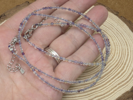 Fluoriet setje, armband met ketting