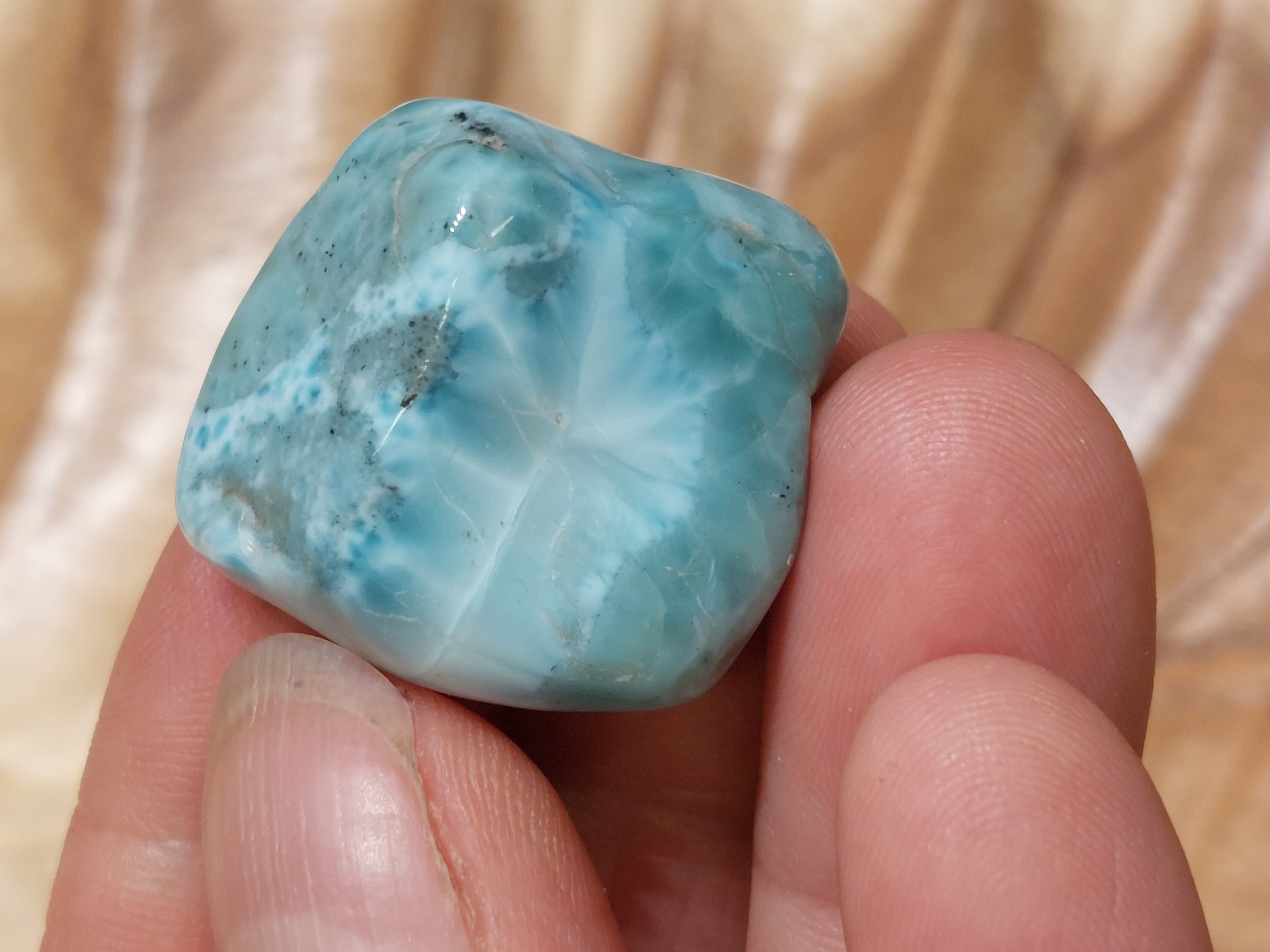 Larimar knuffelsteen
