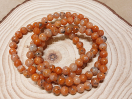 Vuurcalciet kogelarmband 6 mm