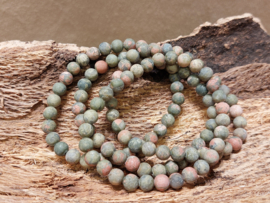 Unakiet kogel armband 6 mm mat