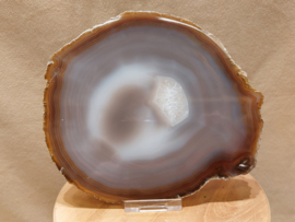 Agaat schijf natuurlijke kleur
