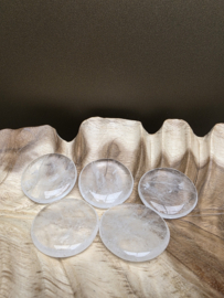 Bergkristal platte steen