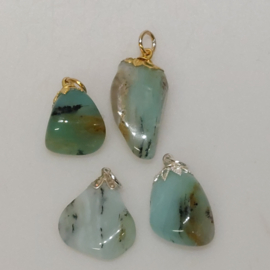 Blauwe andes opaal hanger