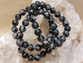 Mystic merliniet of gabbro merliniet kogelarmband 10 mm