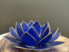 Lotus sfeerlicht violet met goudrand