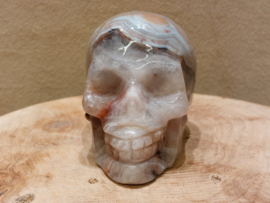 Amethist met agaat human skull