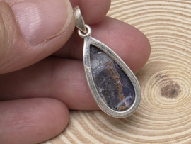 Tiffany stone hanger in zilver