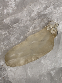 Libisch glas/goud tektiet hanger