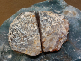 Agaat geode set/paartje