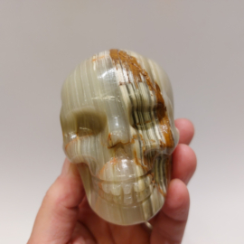 Onyx marmer human skull