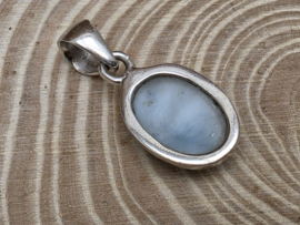 Larimar hanger in zilver
