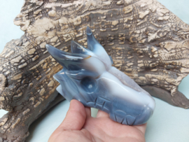 Agaat geode draak
