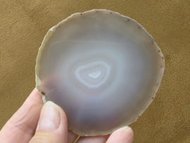 Agaat schijf natuurlijke kleur