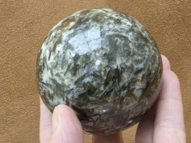Groene mica bol 7.5cm