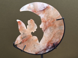 Agnitiet of hematoid kwarts elfje op maan