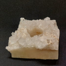 Bergkristal theelicht in cluster