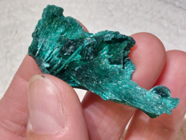 Malachiet ruw cluster/zijde malachiet, Congo