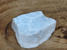 Larimar schijfje/plakje