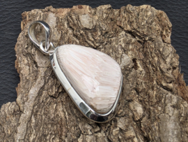 Scolesiet hanger in zilver