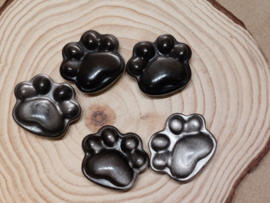 Zilver obsidiaan poezenpootje