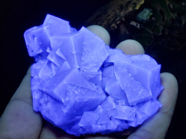 Fluoriet cluster uit Purple rain pocket, Lady Annabella, Engeland