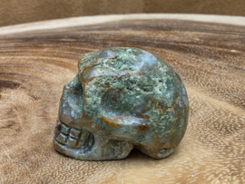 Chrysocolla human skullie