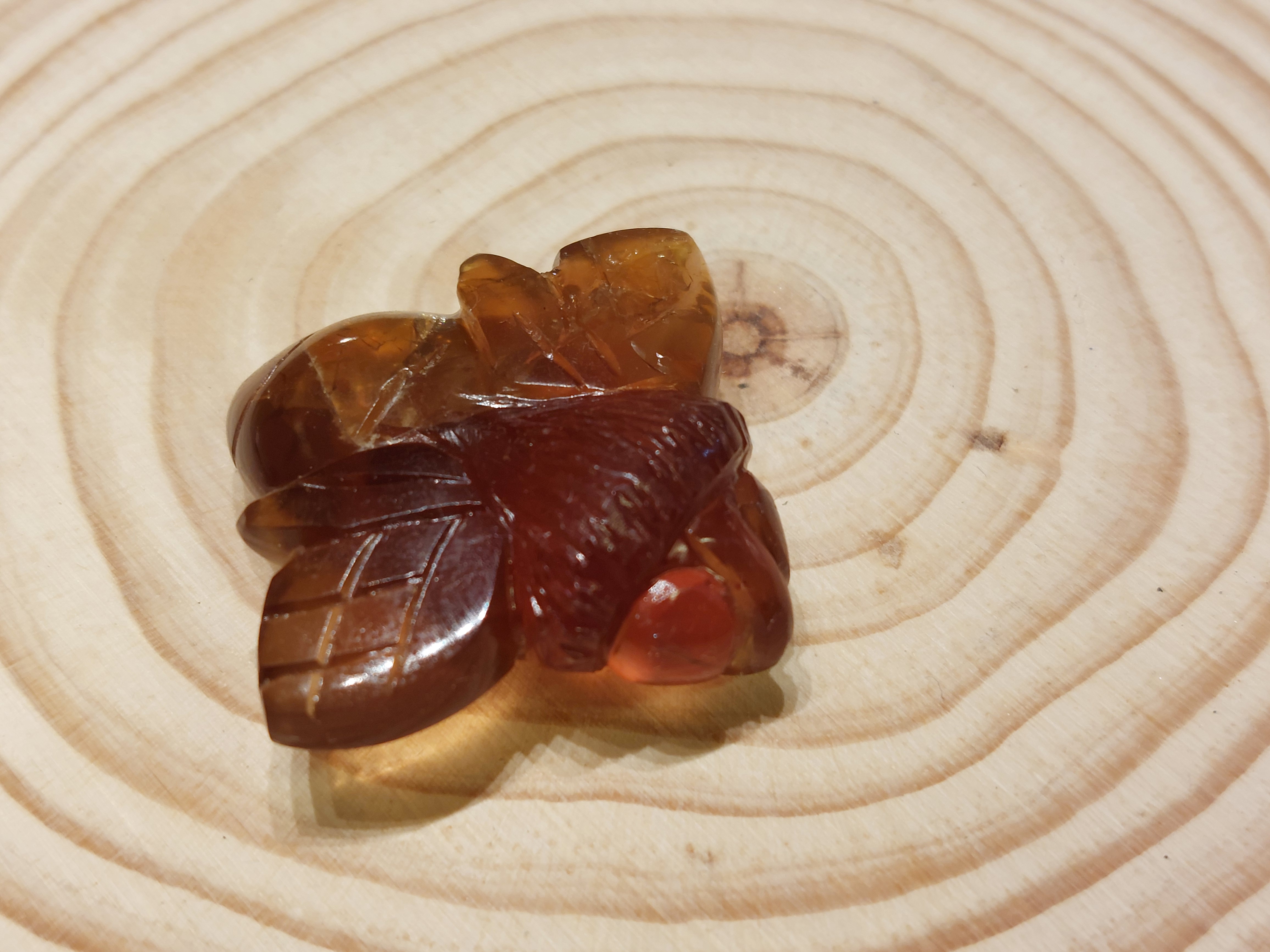Blauwe amber bij