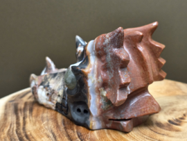 Sardonyx draak met labradoriet ogen