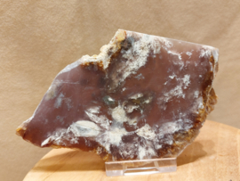 Paarse chalcedoon schijf