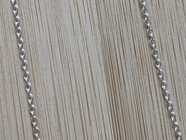 Zilveren ketting 80 cm