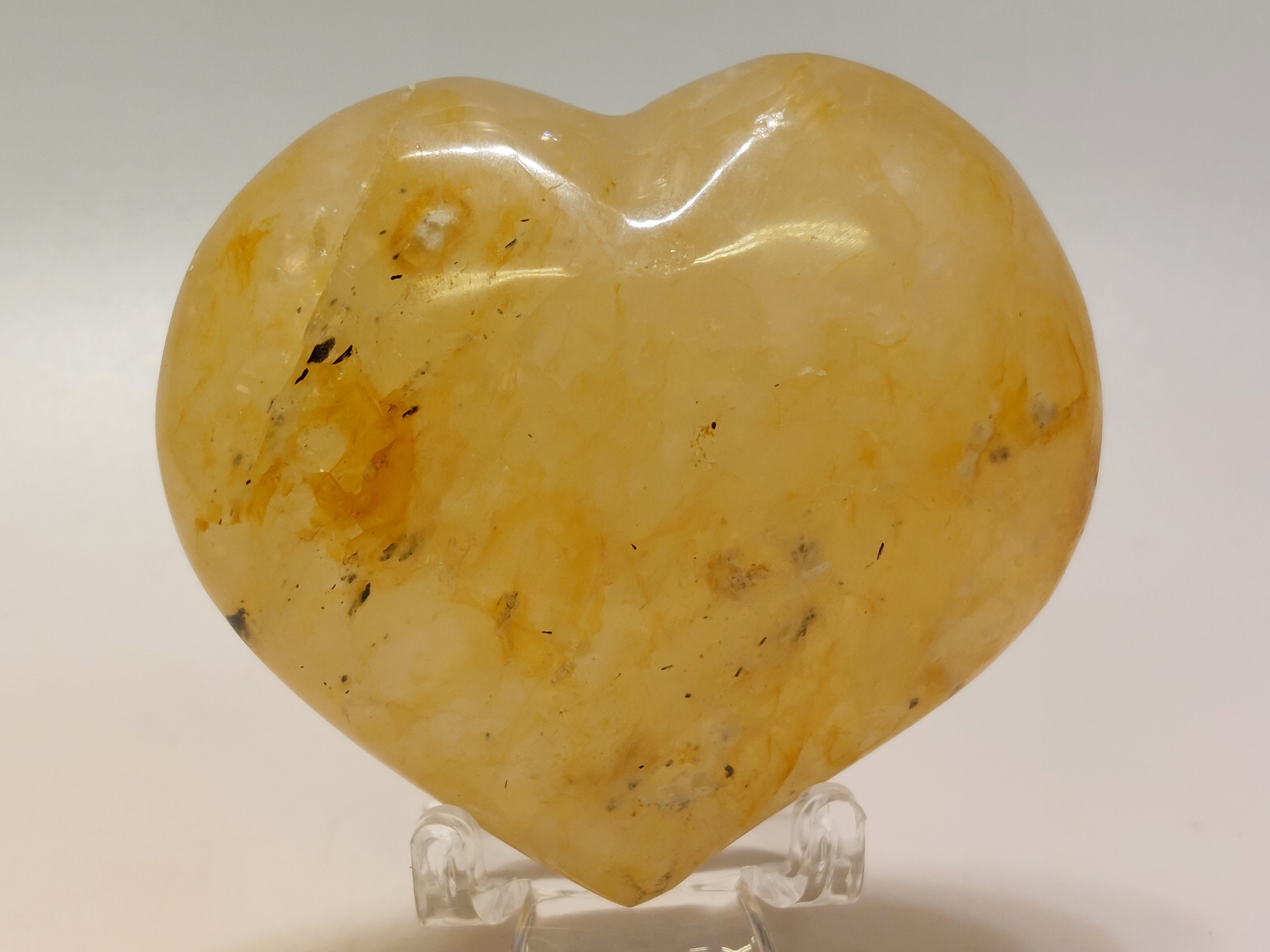 Golden healer of limoniet kwarts hart