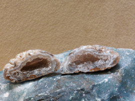 Agaat geode set/paartje