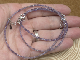 Amethist setje, armband met ketting