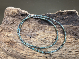 Turkoois ketting facet geslepen