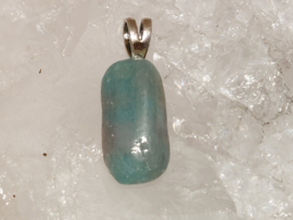 Paraiba toermalijn hanger met zilveren oogje