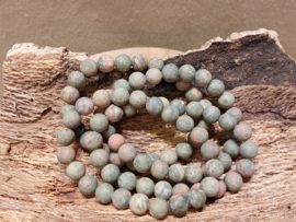 Unakiet kogel armband 8 mm mat
