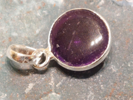 Amethist hanger in zilver