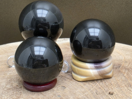 Regenboog obsidiaan bol