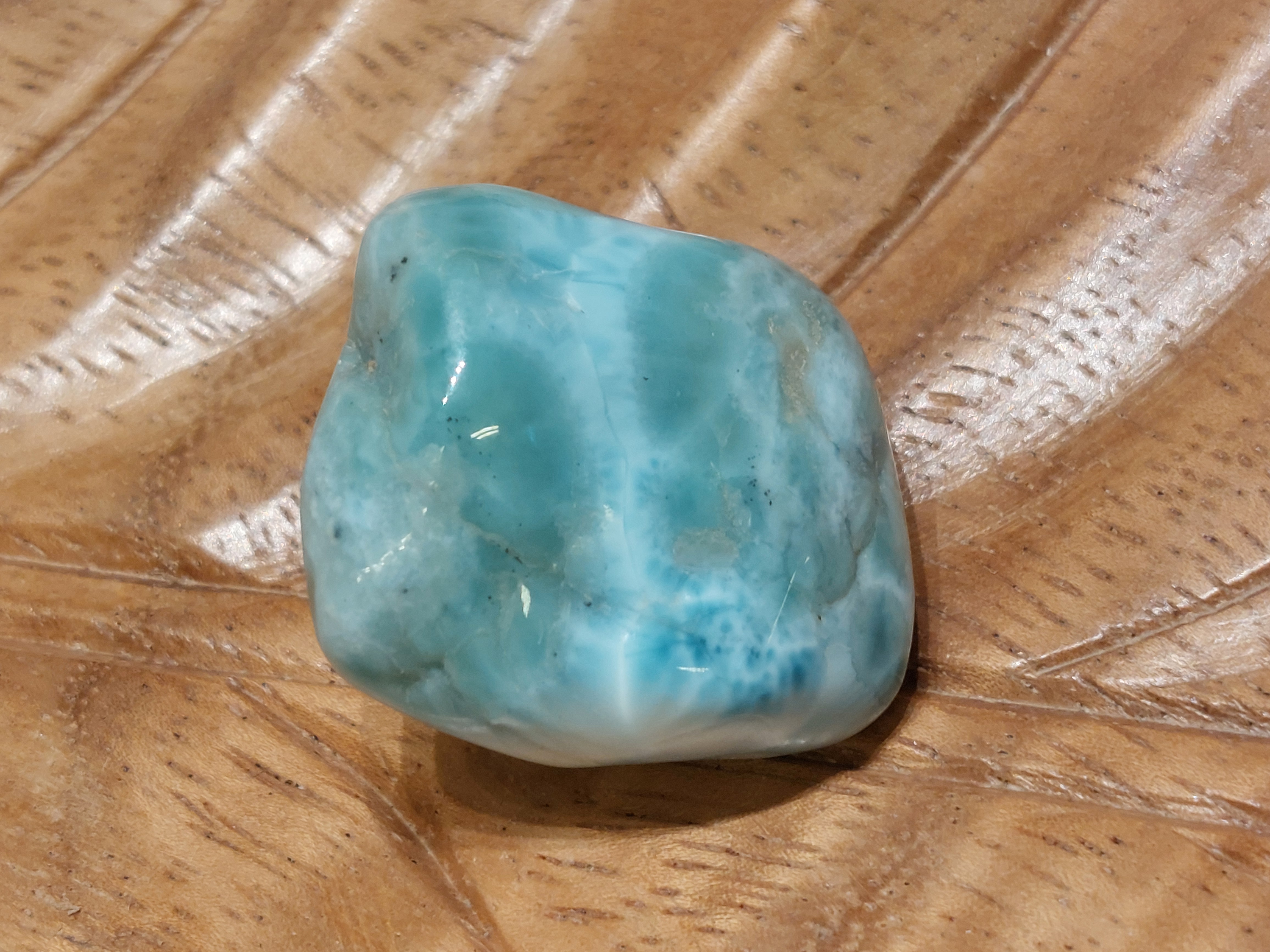 Larimar knuffelsteen