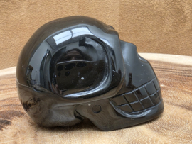 Zwarte obsidiaan human skull
