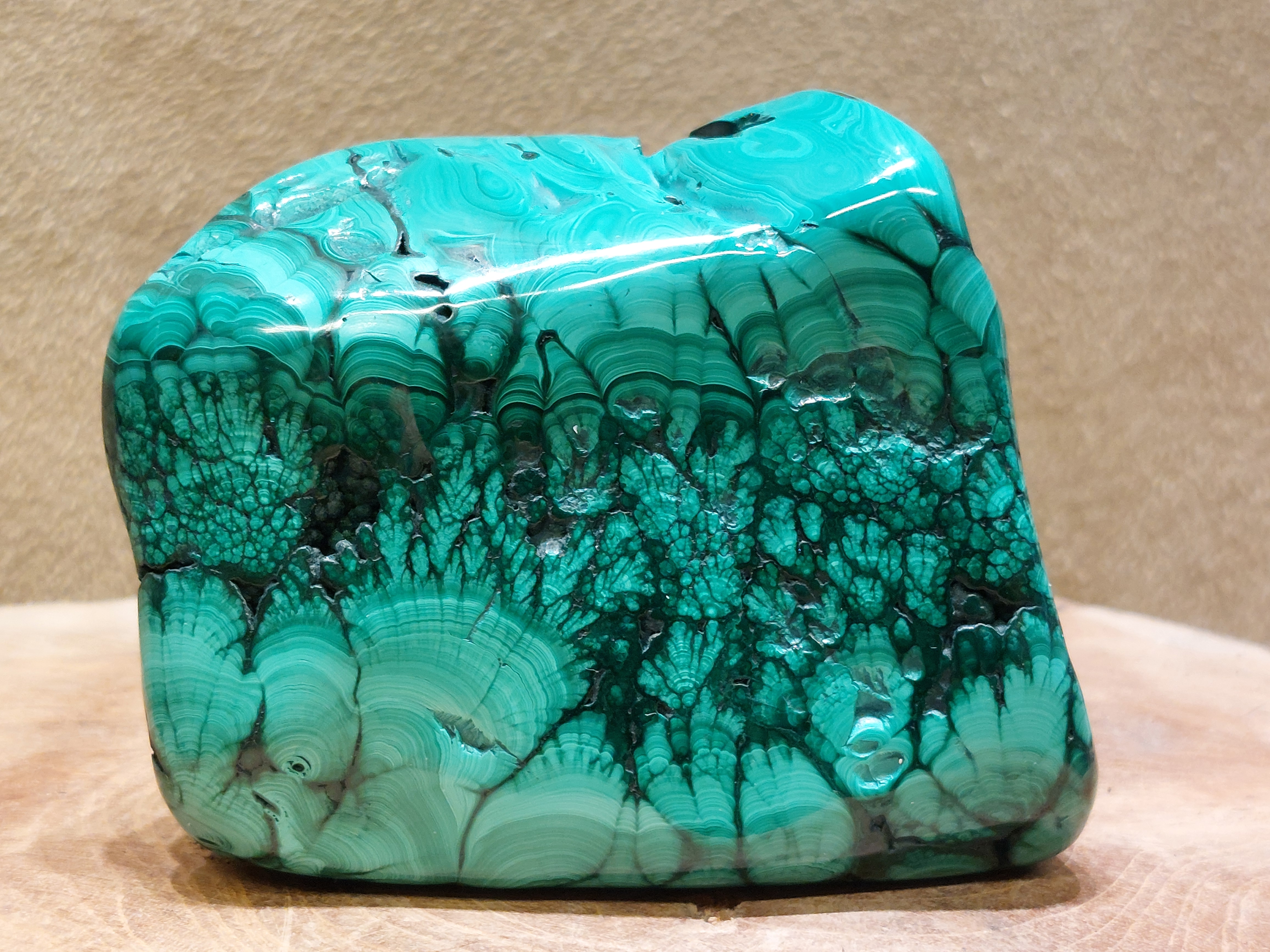 Malachiet sculptuur