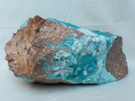 Chrysocolla druzy uit Congo ruw stuk