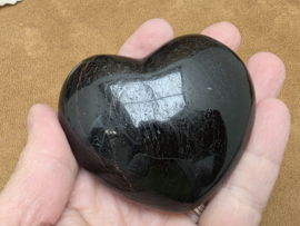 Zwarte toermalijn hart