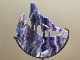 Fluoriet wolf op maan